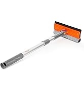 eazer Professional Window Squeegee, 2-in-1 Window Cleaner Tool, Window Washing Kit with Extension...