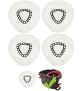 4 Pack Mop Replacement Heads for OCeda EasyWrin Spin Mop, Microfiber Spin Mop Refills, 1-Tank Sys...