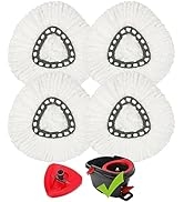 4 +1Pack Mop Replacement Heads for O Ceda EasyWrin Spin Mop, Microfiber Spin Mop Refills, with 1 ...