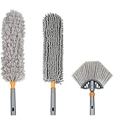 eazer Dusting Attachments 3-Piece kit for eazer Extension Pole or by Hand, Including Microfiber F...