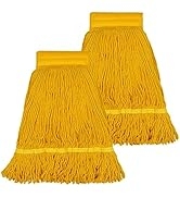 Mop Head Replacement, General Cleaning Mop Heavy Duty Commercial ReplacementWet Industrial Blue C...