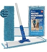 18" Mucho Mop Microfiber Mop System - Mops for Floor Cleaning - Hardwood Floor Mop for Tile, Lami...