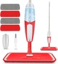 Red Spray Mop + 4 Mop Pads